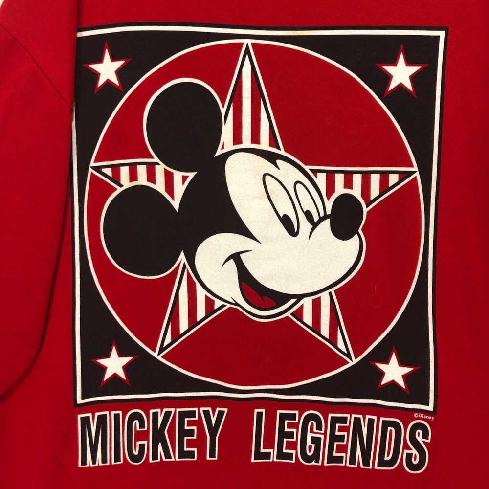 Vintage 90s Disney Mickey‎ Unlimited Mickey Legends Red Crewneck Sweatshirt 1X